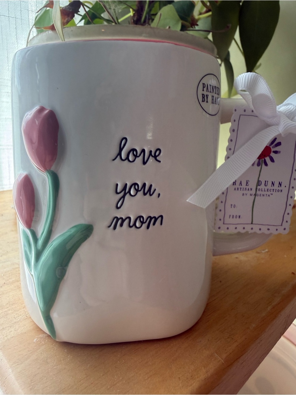 Rae Dunn “Love You Mom” Ceramic Mug